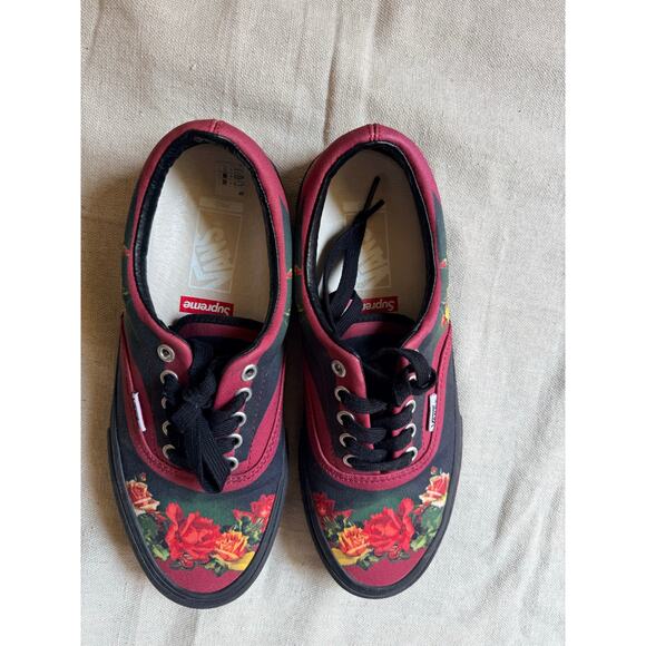 Supreme Vans Jean Paul Gaultier Low Top Burgundy Floral Men\'s Size 9 SS19 Skater main image 11